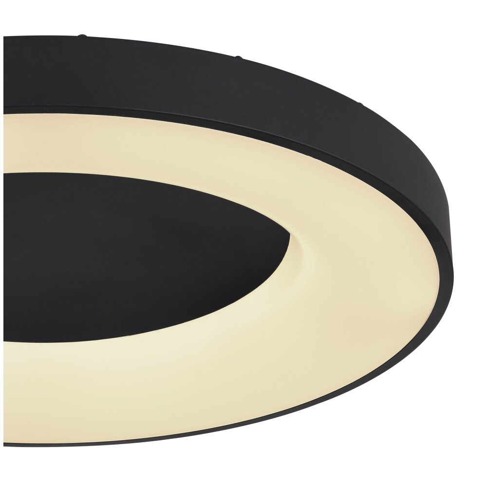 Globo JOLLI Plafoniera LED Nero, 1-Luce, Telecomando