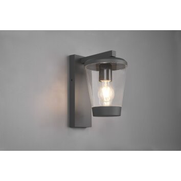 Trio-Leuchten Cavado Applique Antracite, 1-Luce