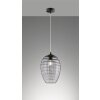 Fischer-Honsel Gordes Lampada a Sospensione Nero, 1-Luce