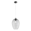 Fischer-Honsel Gordes Lampada a Sospensione Nero, 1-Luce