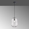 Fischer-Honsel Bretagne Lampada a Sospensione Nero, 1-Luce