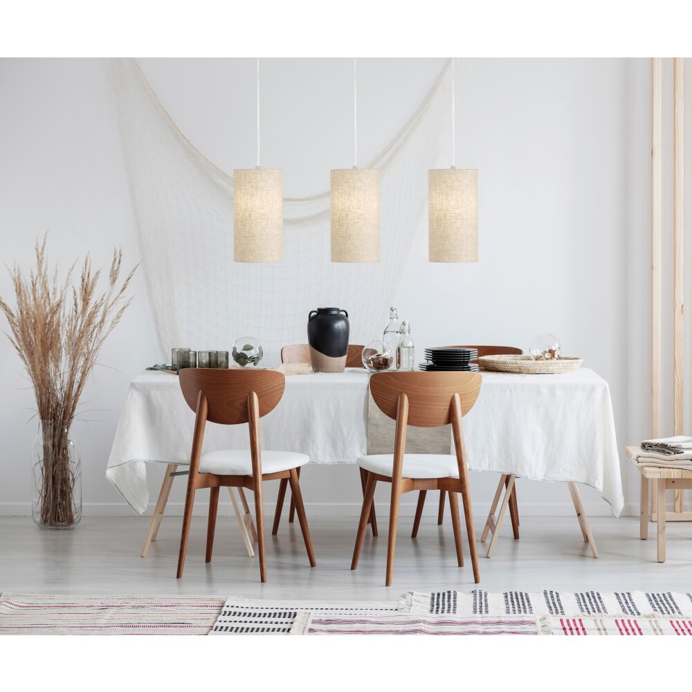 Fischer-Honsel Thor Lampada a Sospensione Nichel opaco, 3-Luci main product photo