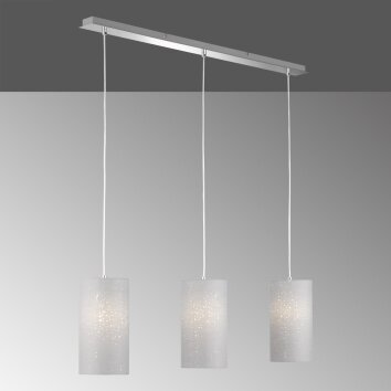 Fischer-Honsel Thor Lampada a Sospensione Cromo, 3-Luci