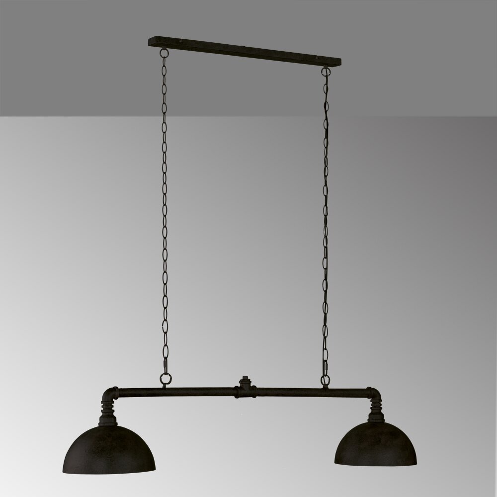 Fischer-Honsel Leitung Lampada a Sospensione Nero, 2-Luci main product photo