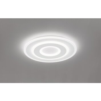 Fischer-Honsel Bolia Plafoniera LED Bianco, 1-Luce, Telecomando
