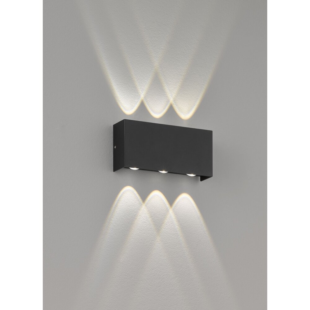 Fischer-Honsel Nairobi Applique da esterno LED Nero, 2-Luci main product photo