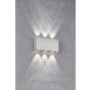 Fischer-Honsel Nairobi Applique da esterno LED Argento, 2-Luci