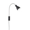 Fischer-Honsel Lolland Applique Nero, 1-Luce