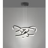 Fischer-Honsel Sund TW Lampada a Sospensione LED Nero, 4-Luci