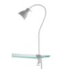 Fischer-Honsel Lolland Lampada con pinza Grigio, 1-Luce