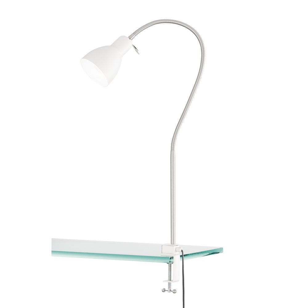 Fischer-Honsel Lolland Lampada con pinza Crema, 1-Luce