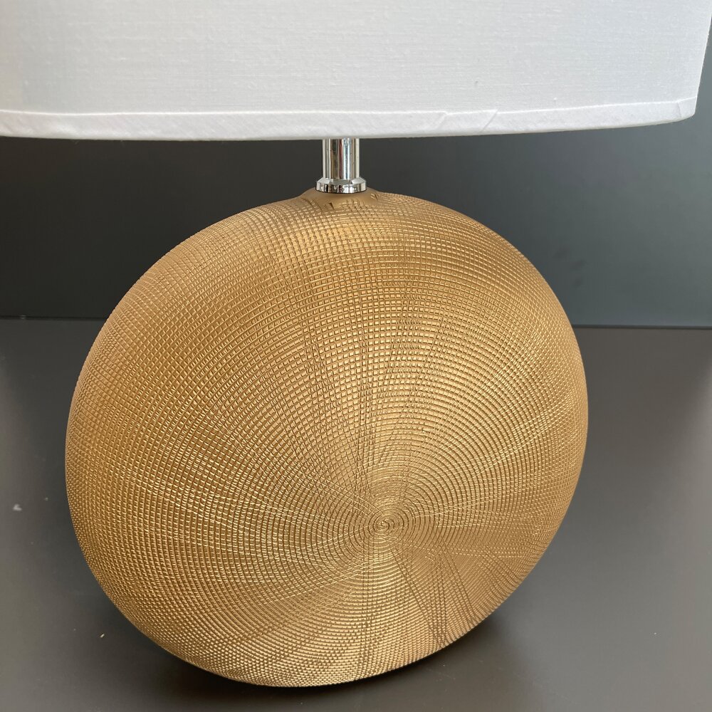 Fischer-Honsel Foro Lampada da tavolo Oro, 1-Luce
