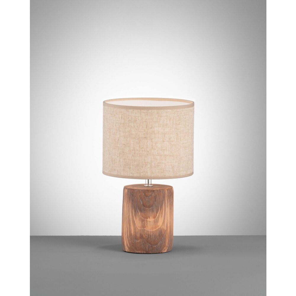 Fischer-Honsel Malik Lampada da tavolo Legno scuro, 1-Luce main product photo