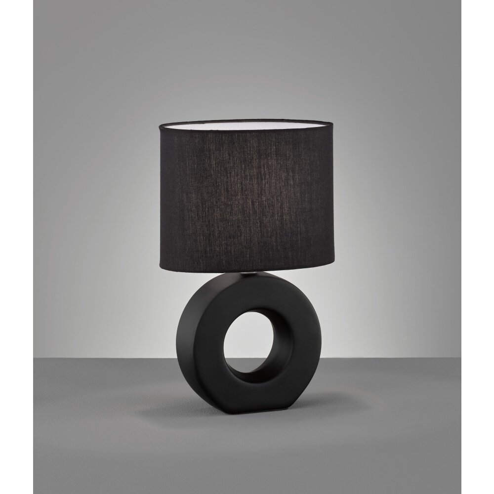 Fischer-Honsel Ponti Lampada da tavolo Nero, 1-Luce main product photo