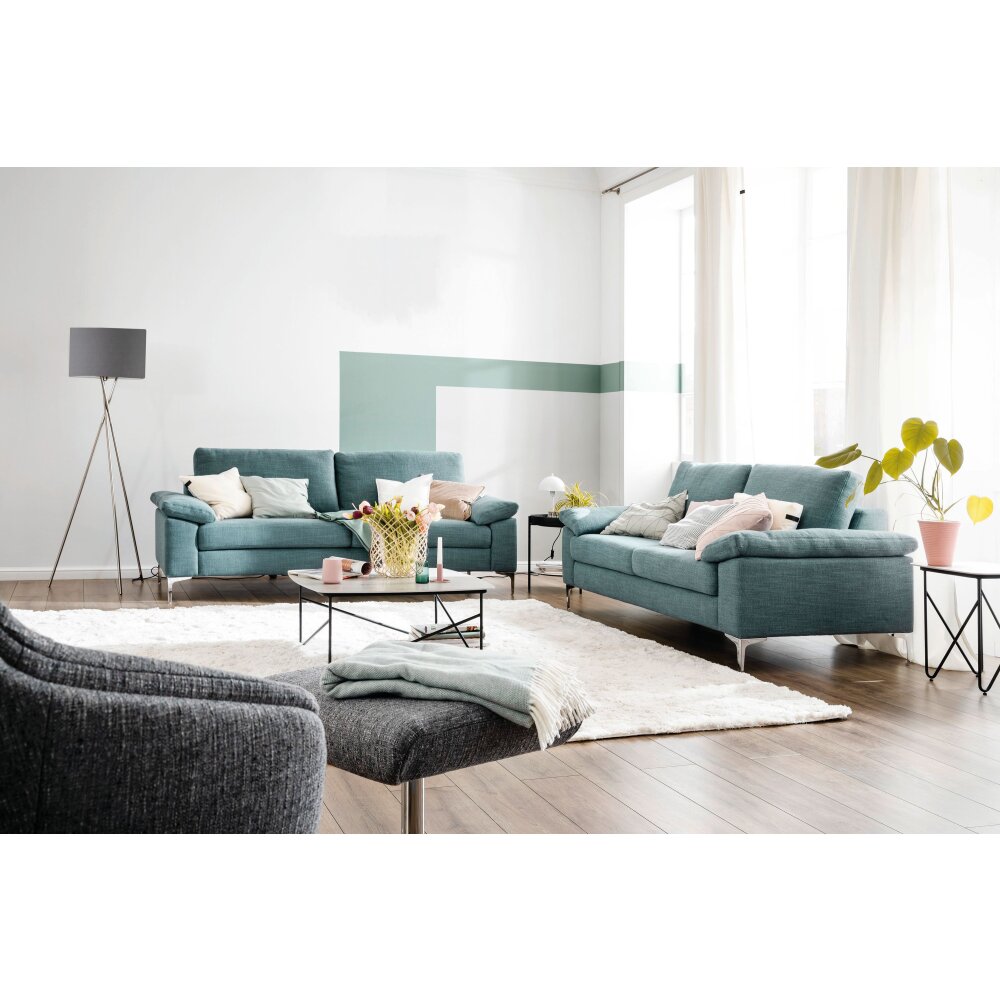 SCHÖNER-WOHNEN-Kollektion Pina Lampada da terra Nichel opaco, 3-Luci main product photo