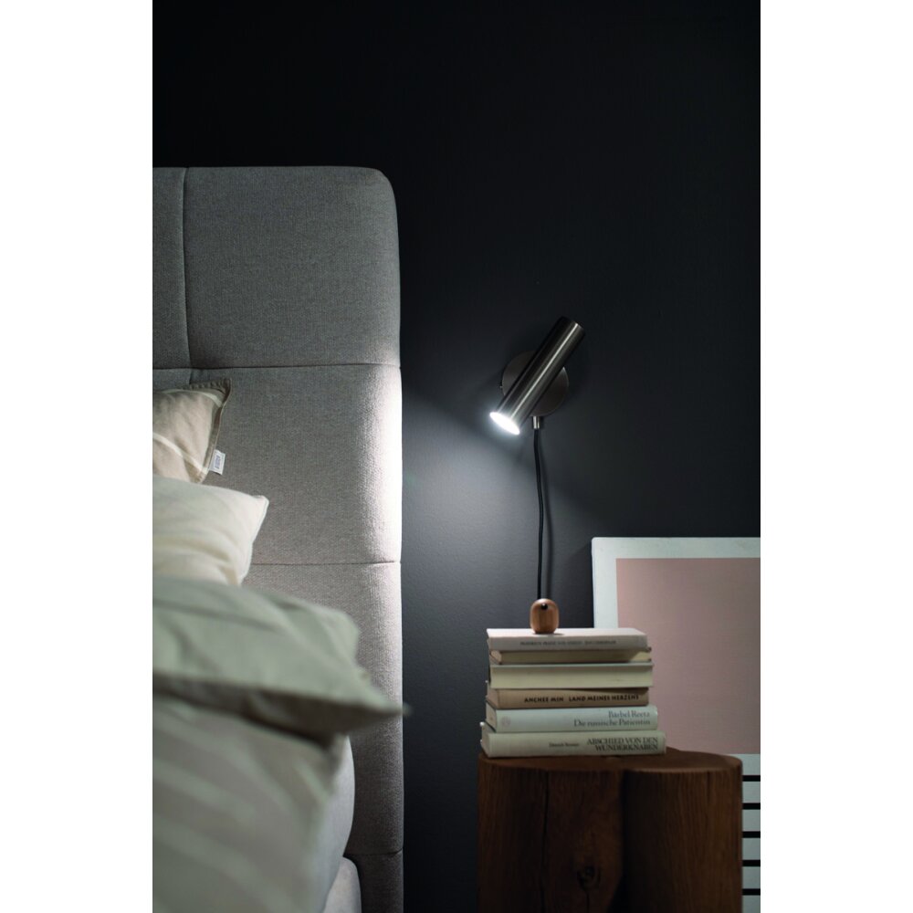 SCHÖNER-WOHNEN-Kollektion Stina Applique LED Nichel opaco, 1-Luce main product photo
