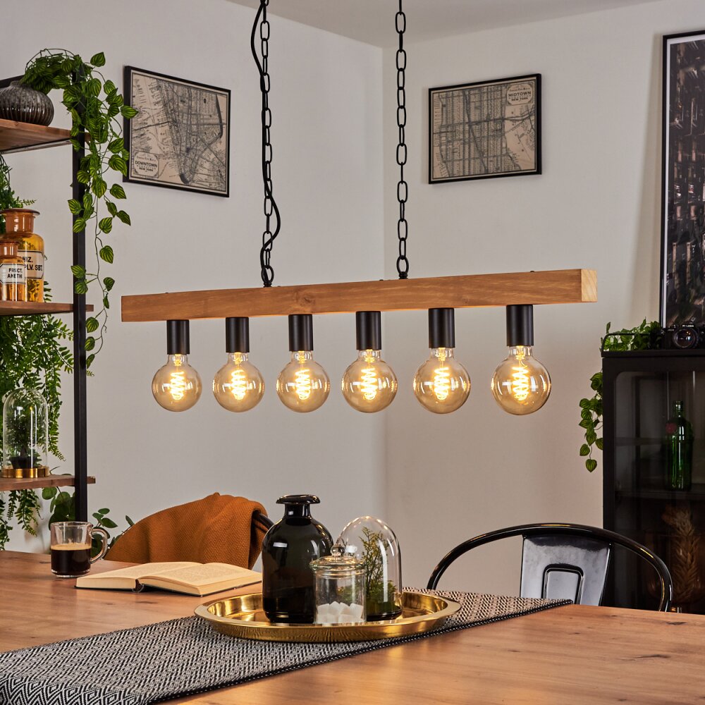 Cava Lampada a Sospensione Écru, Nero, 6-Luci main product photo