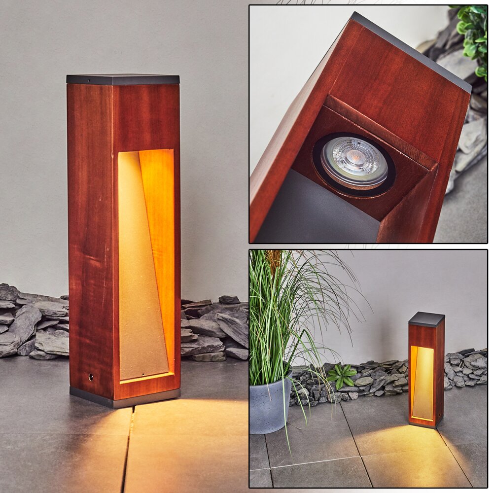 Byremo Lampioncino Segnapasso Legno scuro, Nero, 1-Luce main product photo
