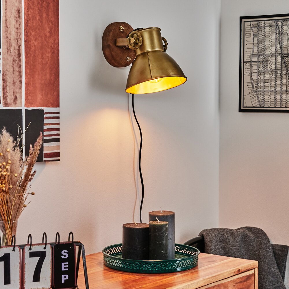 Porcia Applique Legno scuro, 1-Luce main product photo