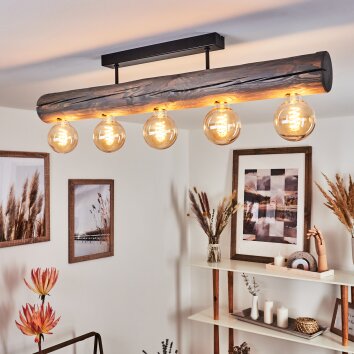 Canedo Plafoniera Grigio, Nero, 5-Luci