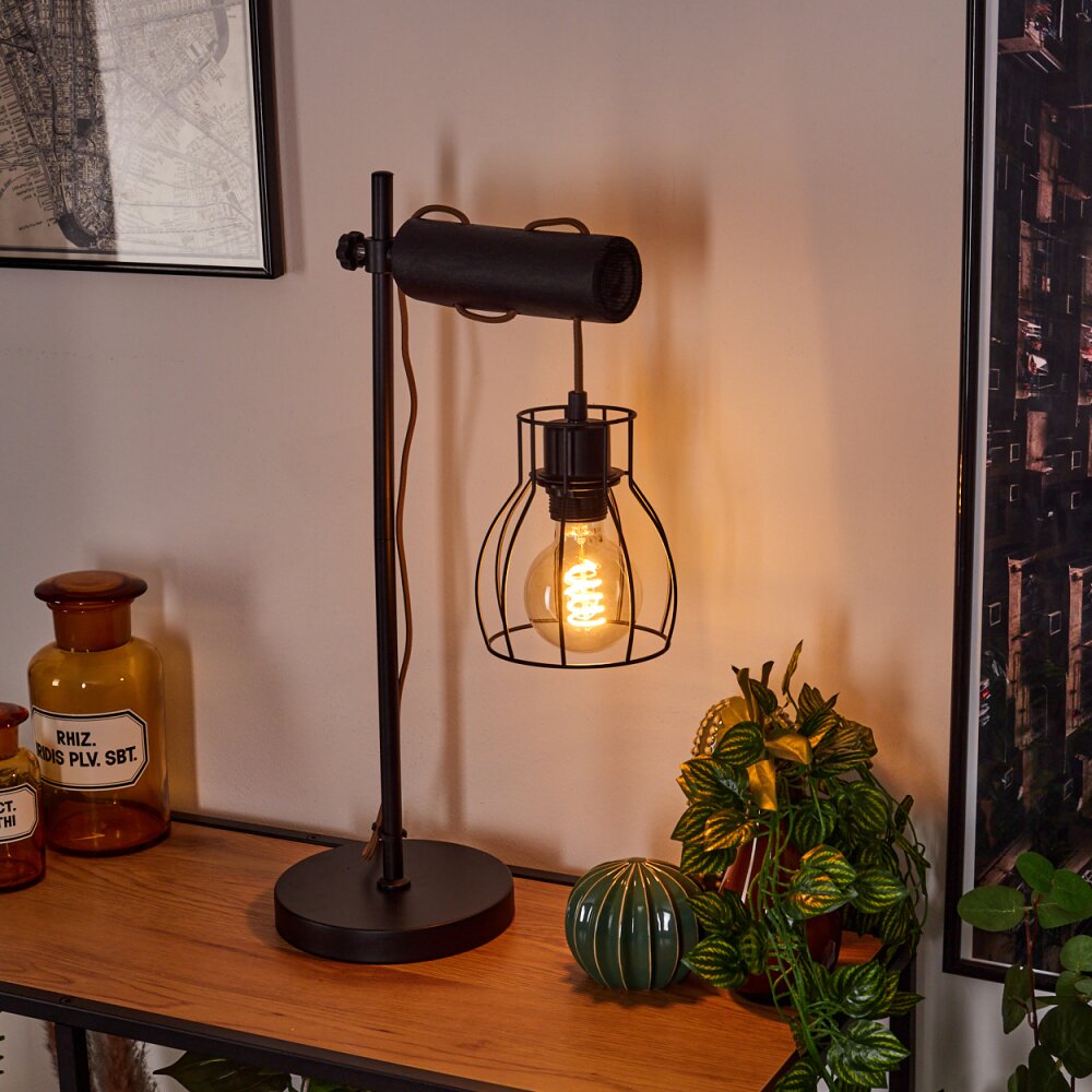 Gondo Lampada da tavolo Marrone, Nero, 1-Luce main product photo