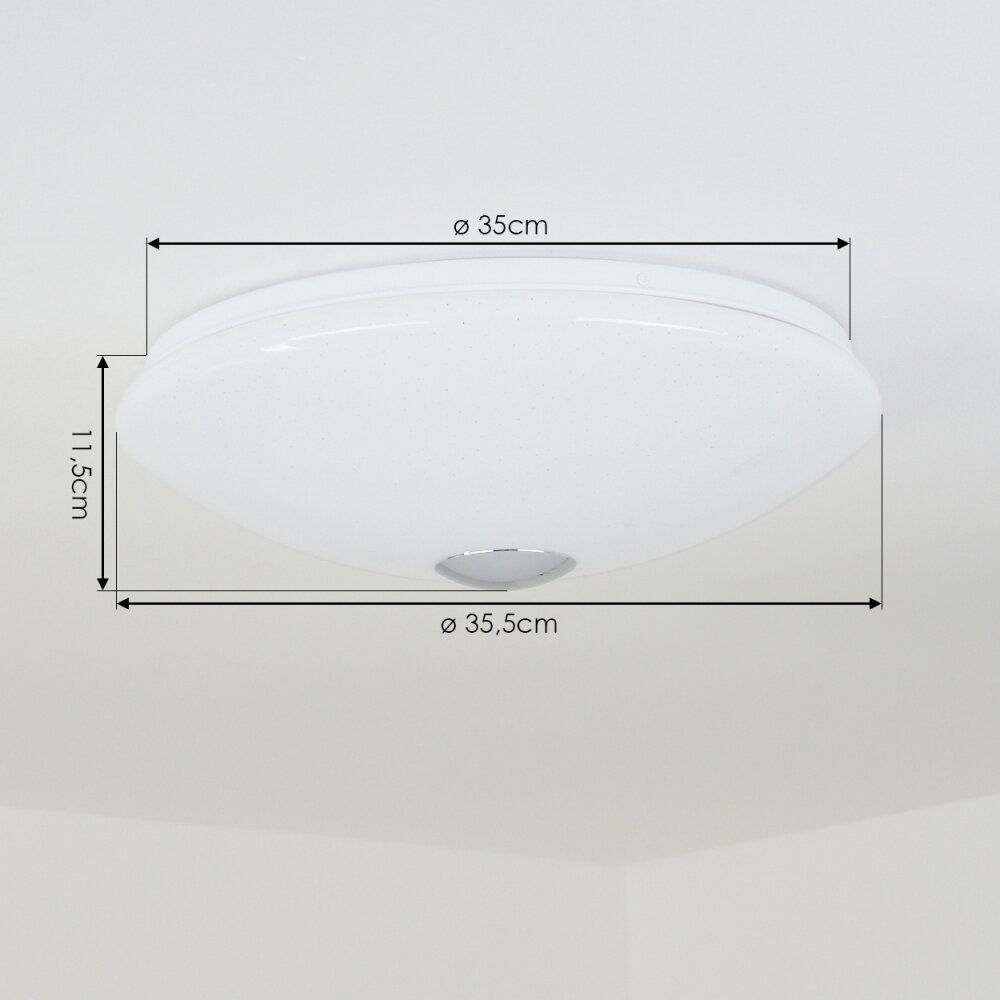 Langlois Plafoniera Bianco, 1-Luce