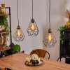 Carobal Lampadario a sospensione Écru, Nero, 3-Luci