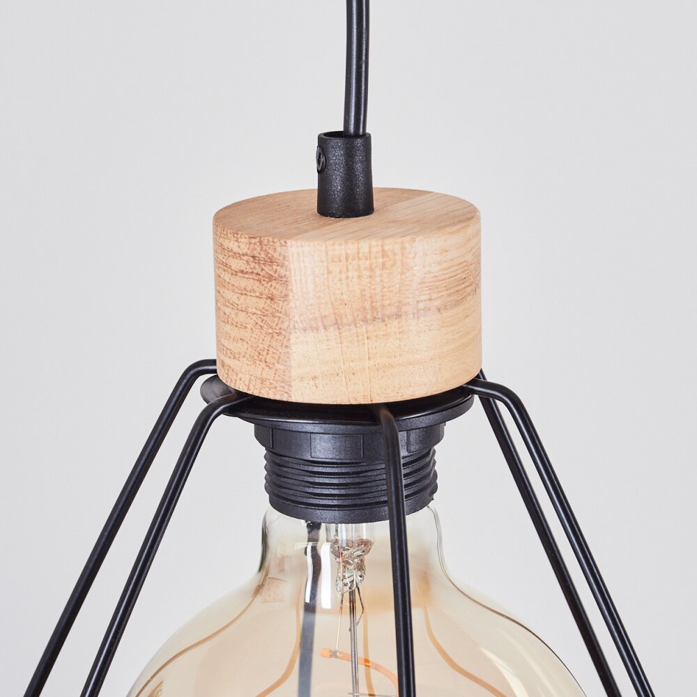 Carobal Lampadario a sospensione Écru, Nero, 1-Luce