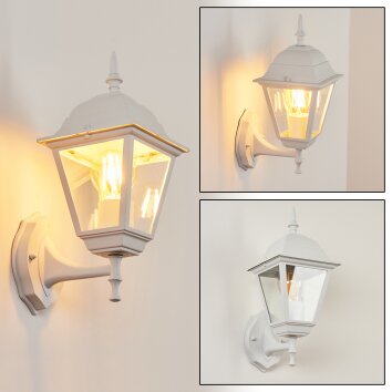 Naofe Applique da esterno Bianco, 1-Luce