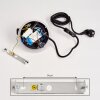 Viata Applique LED Nero, Bianco, 2-Luci