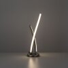 Leuchten-Direkt LOLAsmart-SWING Lampada da tavolo LED Acciaio satinato, 1-Luce, Telecomando, Cambia colore