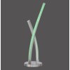 Leuchten-Direkt LOLAsmart-SWING Lampada da tavolo LED Acciaio satinato, 1-Luce, Telecomando, Cambia colore