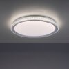 Leuchten-Direkt KARI Plafoniera LED Argento, 1-Luce