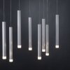 Leuchten-Direkt BRUNO Lampada a Sospensione LED Alluminio, 10-Luci