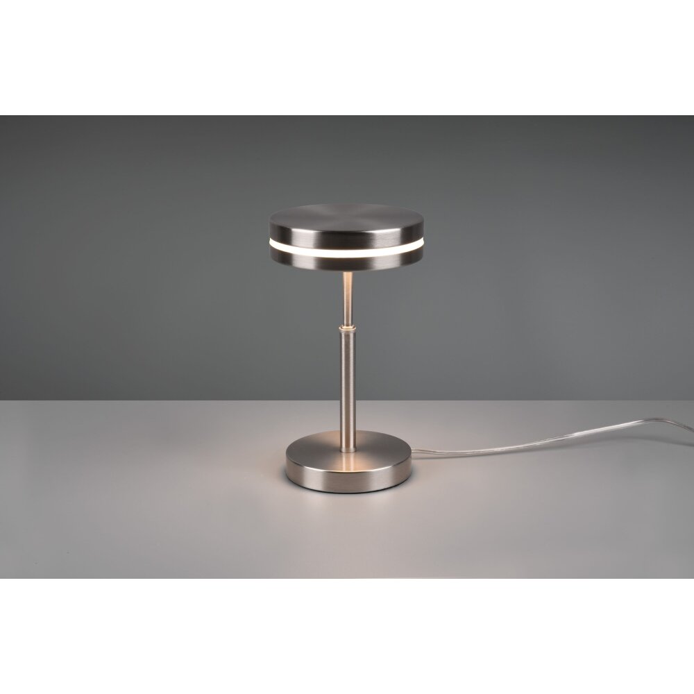 Trio-Leuchten Franklin Lampada da tavolo LED Nichel opaco, 1-Luce main product photo