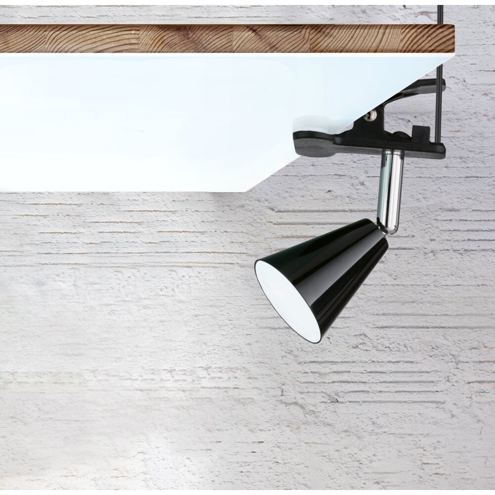 FHL-easy Zirbel Lampada con pinza LED Nero, 1-Luce main product photo