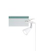 FHL-easy Zirbel Lampada con pinza LED Bianco, 1-Luce