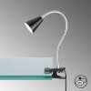 FHL-easy Zirbel Lampada con pinza LED Nero, 1-Luce