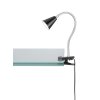 FHL-easy Zirbel Lampada con pinza LED Nero, 1-Luce