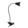FHL-easy Zirbel Lampada con pinza LED Nero, 1-Luce