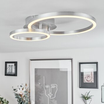 Sorte Plafoniera LED Nichel opaco, 1-Luce