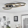 Sorte Plafoniera LED Cromo, Nero, 1-Luce