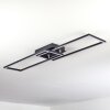 Hyacinthe Plafoniera LED Cromo, Nero, 1-Luce