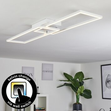 Hyacinthe Plafoniera LED Cromo, Bianco, 1-Luce