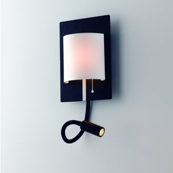Luce-Design Pop Applique LED Nero, 2-Luci