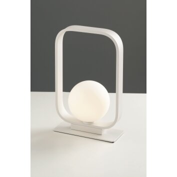 Luce-Design Roxy Lampada da tavolo Bianco, 1-Luce