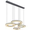 Globo BLASIUS Lampadario a sospensione LED Nero, 1-Luce, Telecomando