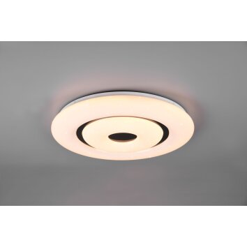 Reality Rana Plafoniera LED Nero, Bianco, 1-Luce, Telecomando, Cambia colore