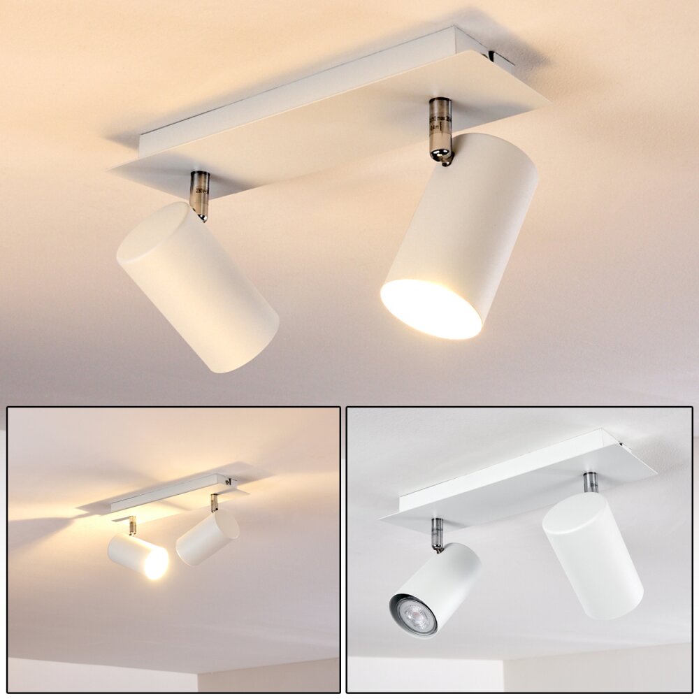 Plafoniera Zuoz Bianco, 2-Luci main product photo