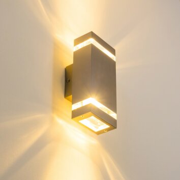 Lutec Applique per esterno Acciaio inox, 2-Luci
